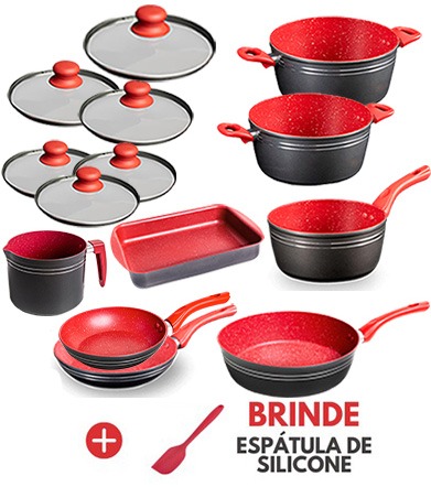 Kit Kit Completo 14 Peças Redsilver